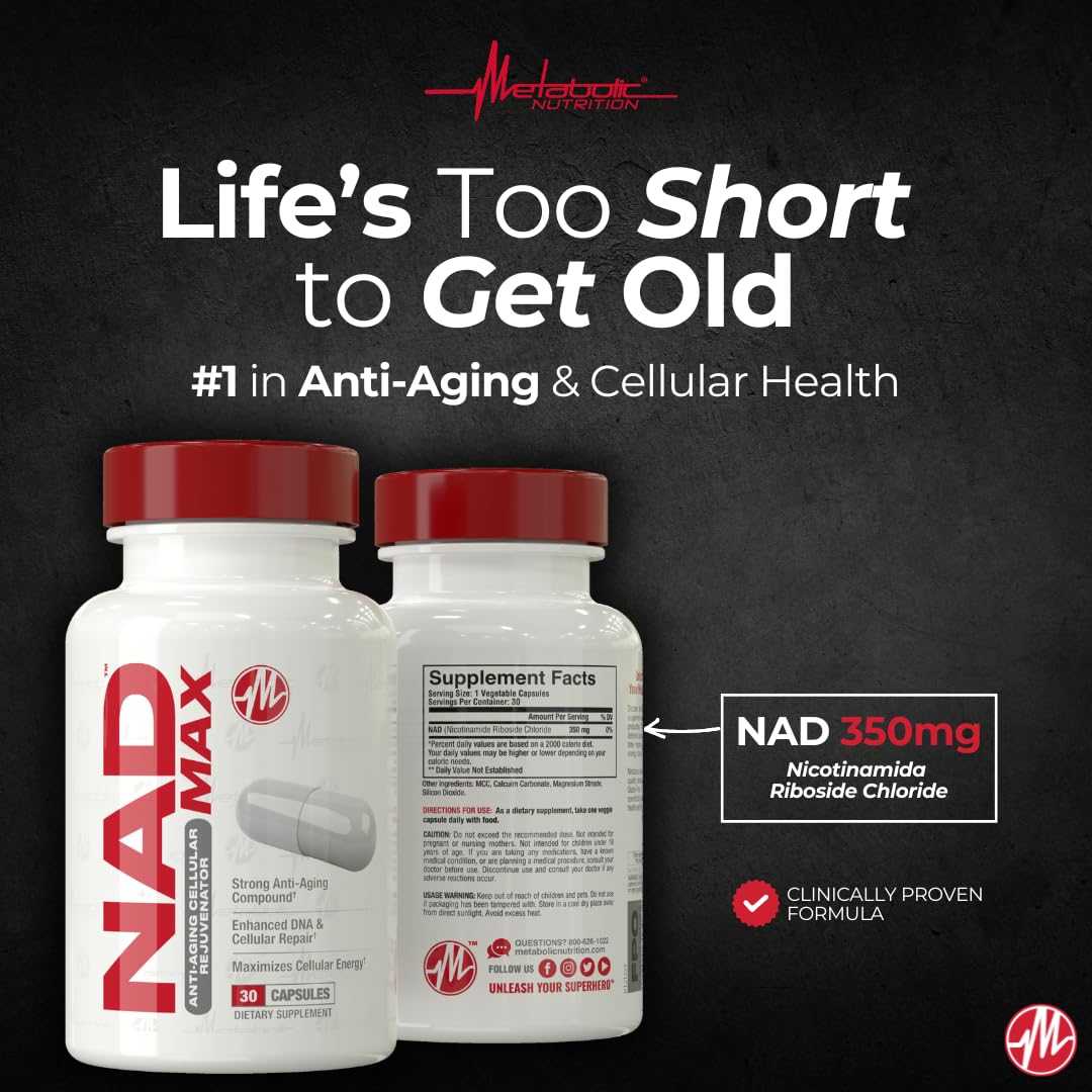 NAD MAX daily use packaging for ongoing wellness routines.