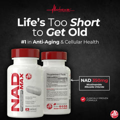 NAD MAX daily use packaging for ongoing wellness routines.