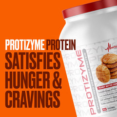 Metabolic Nutrition Protizyme 4-pound tub packaging shown.