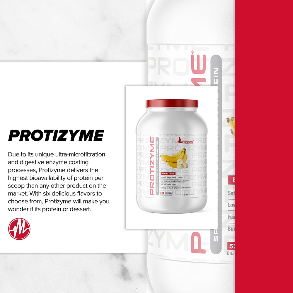 Protizyme label highlights digestive enzymes for easier digestion