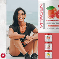 Glass of Vitagen Apple Cider solution showcasing smooth mixability