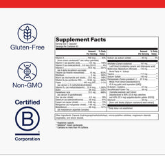 Metagenics AdvaClear ingredients blend highlighting methylated B12 and folate.