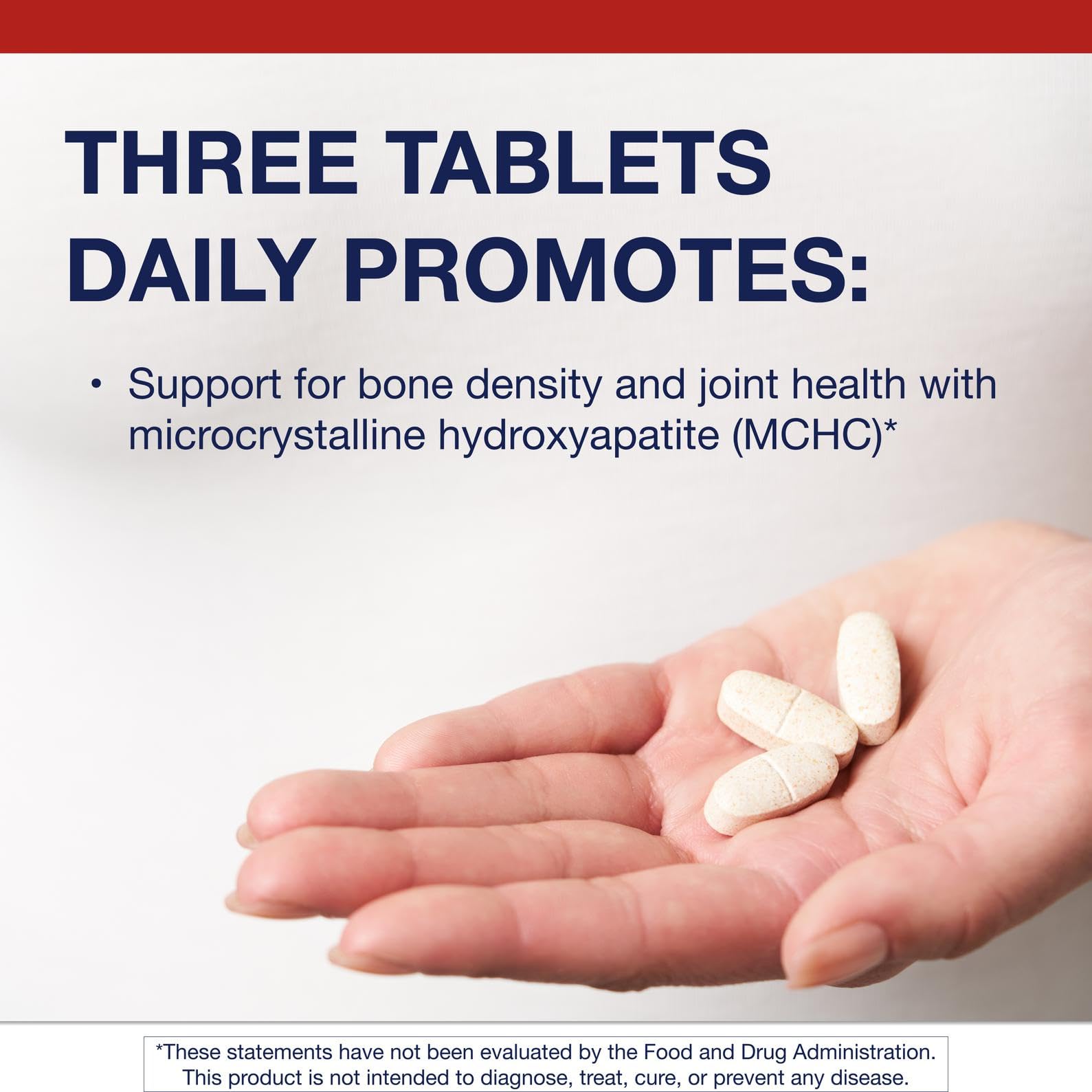 Close-up of Metagenics Bone Builder Active tablets for daily use.