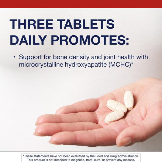 Close-up of Metagenics Bone Builder Active tablets for daily use.