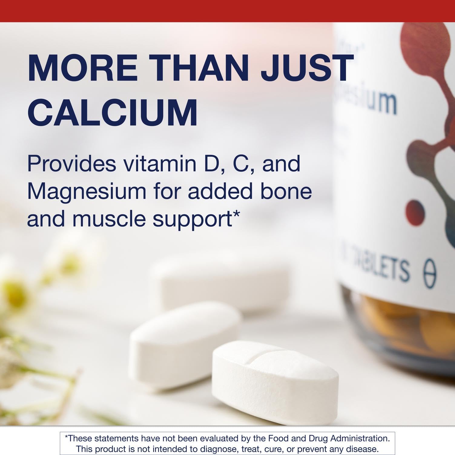Metagenics Bone Builder label detailing vitamin D and chelated minerals