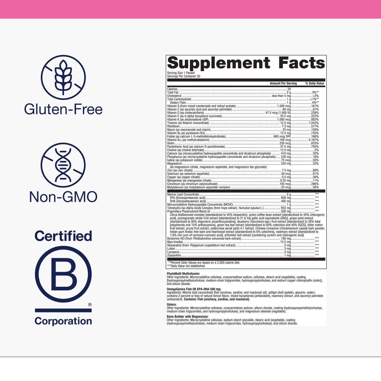 Metagenics Bone Builder with magnesium and Ostera supports bone health