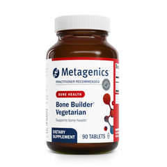 Metagenics Bone Builder Vegetarian bottle-front showing calcium-magnesium support