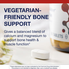 Metagenics Bone Builder Vegetarian label-view notes gluten-free and non-GMO ingredients