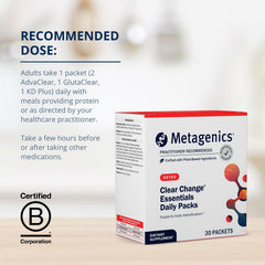 Metagenics Clear Change Daily Essentials fiber and prebiotics aiding digestion