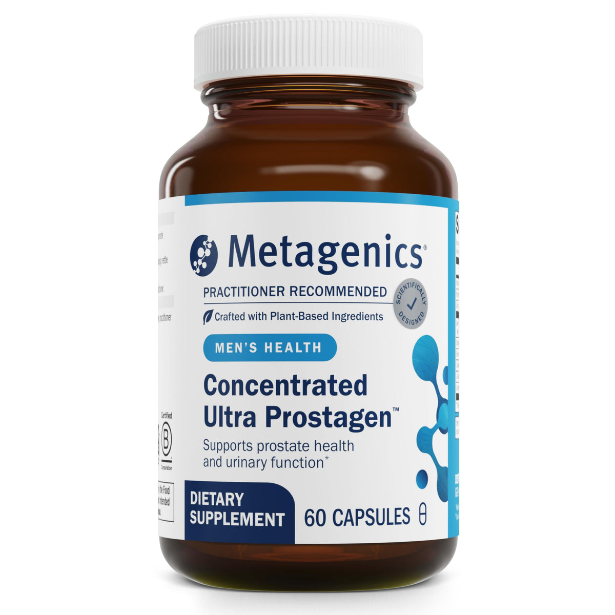 Metagenics Concentrated Ultra Prostagen bottle front for daily prostate support