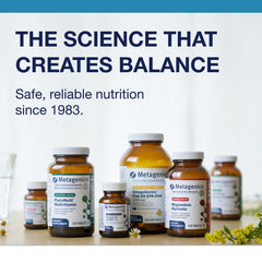 Metagenics Concentrated Ultra Prostagen ingredients panel lists saw palmetto, nettle, lycopene