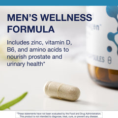 Metagenics Concentrated Ultra Prostagen label highlights Non-GMO and gluten-free quality