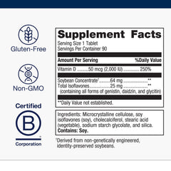 Metagenics D3 2000 IU with isoflavones illustrating absorption support