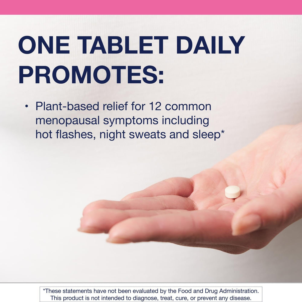 Estrovera tablets daily-dose close-up highlighting convenient single tablet daily use