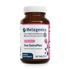 Metagenics Fem EstroPlex bottle front for early menopause support.