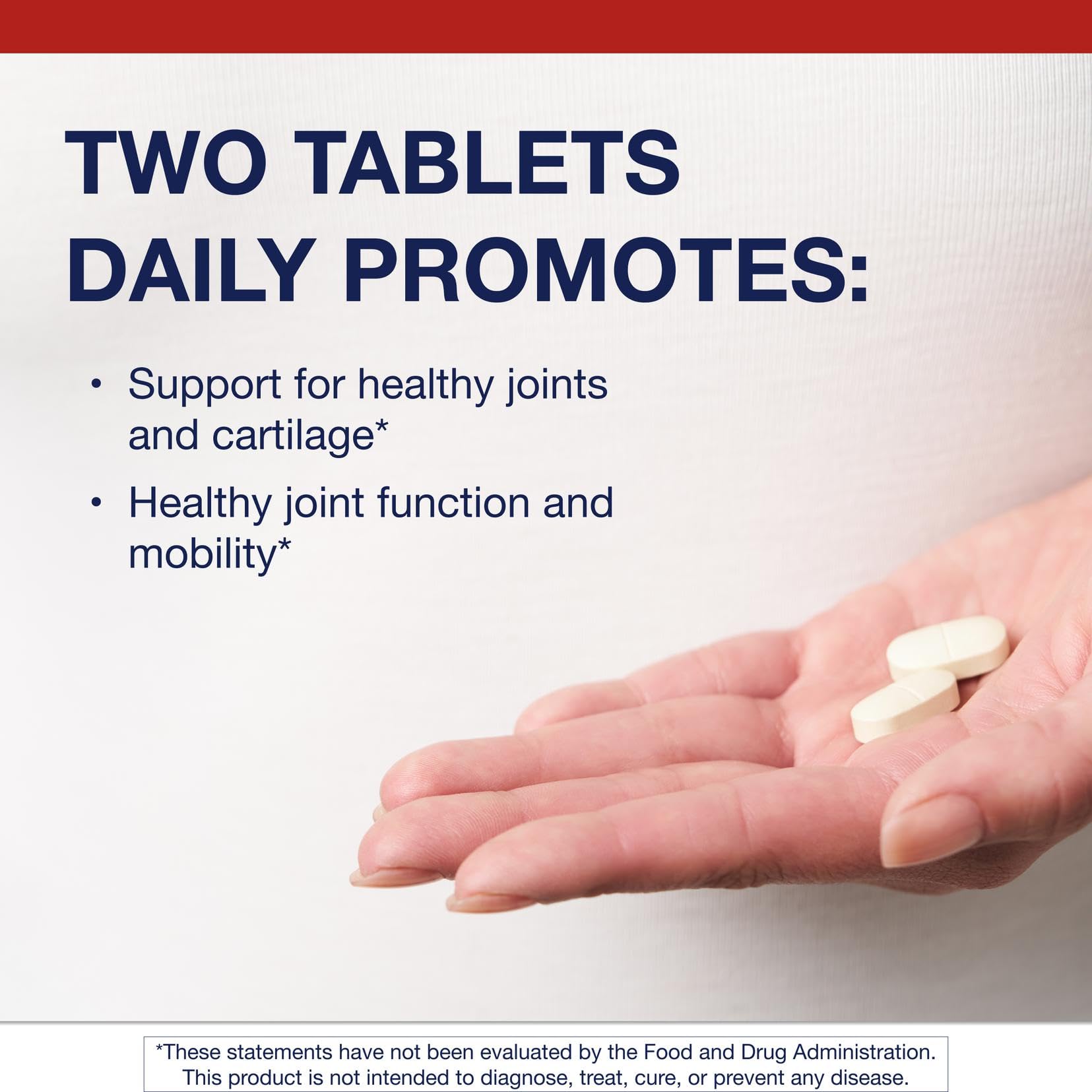 Metagenics glucosamine sulfate capsules close-up highlighting compact tablets for flexibility