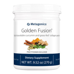 Metagenics Golden Fusion curcumin powder canister supports absorption and daily use