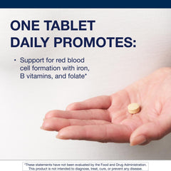 Metagenics Hemagenics B12, B6, and folate capsules promote healthy metabolism and energy.