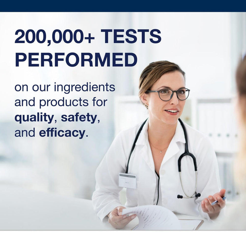 Detail of Metagenics Hemagenics ingredient panel showing purity standards.