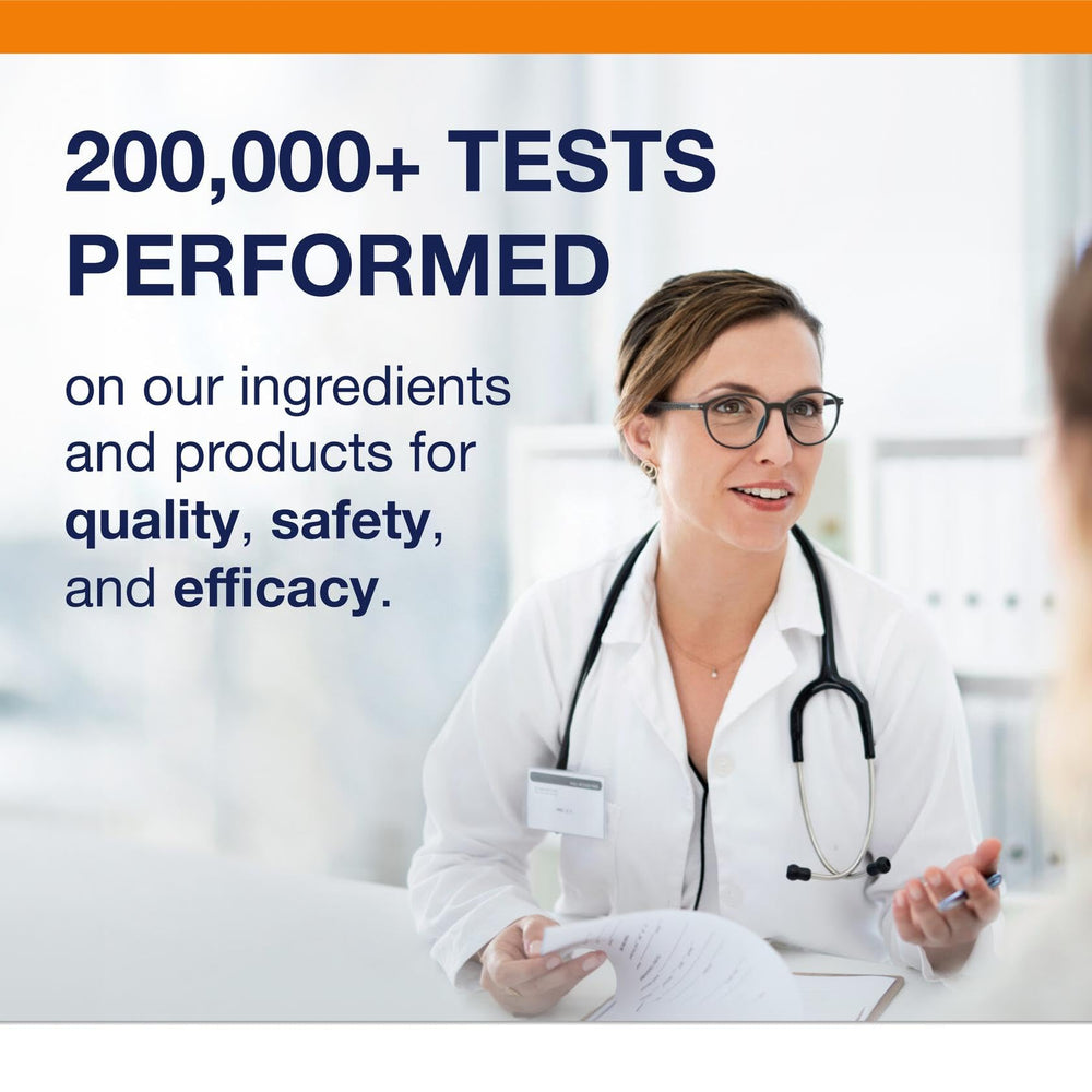 Label highlights NAC, EGCG and quercetin in the formula.