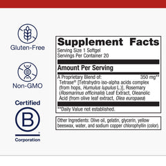 Close-up of Kaprex ingredients showing plant-based joint support.
