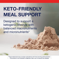 Metagenics Ketogenic Shake chocolate close-up of MCTs and minerals