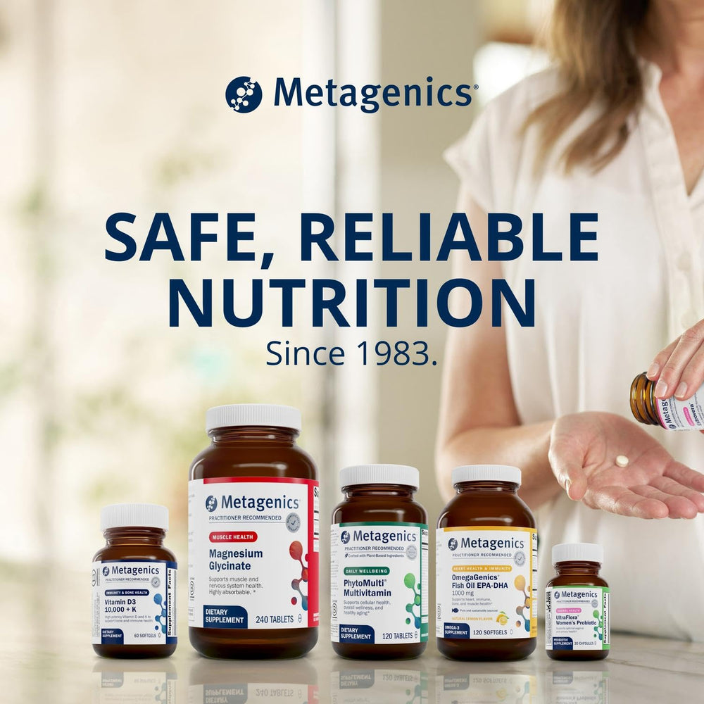 Metagenics MCT Powder beside a gym bottle for pre or post-workout fueling