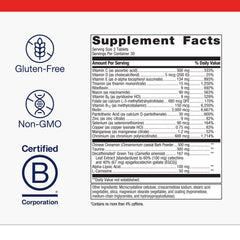 Metagenics MetaGlycemX tablets dosage guidance indicates two tablets daily
