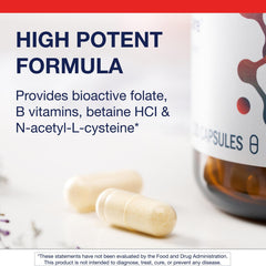 Metagenics MethylCare label detail emphasizes non-GMO and gluten-free quality.