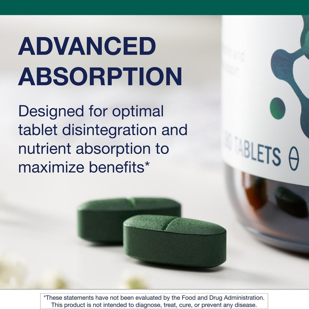 Tablets being poured from the Metagenics bottle for quick-use daily wellness
