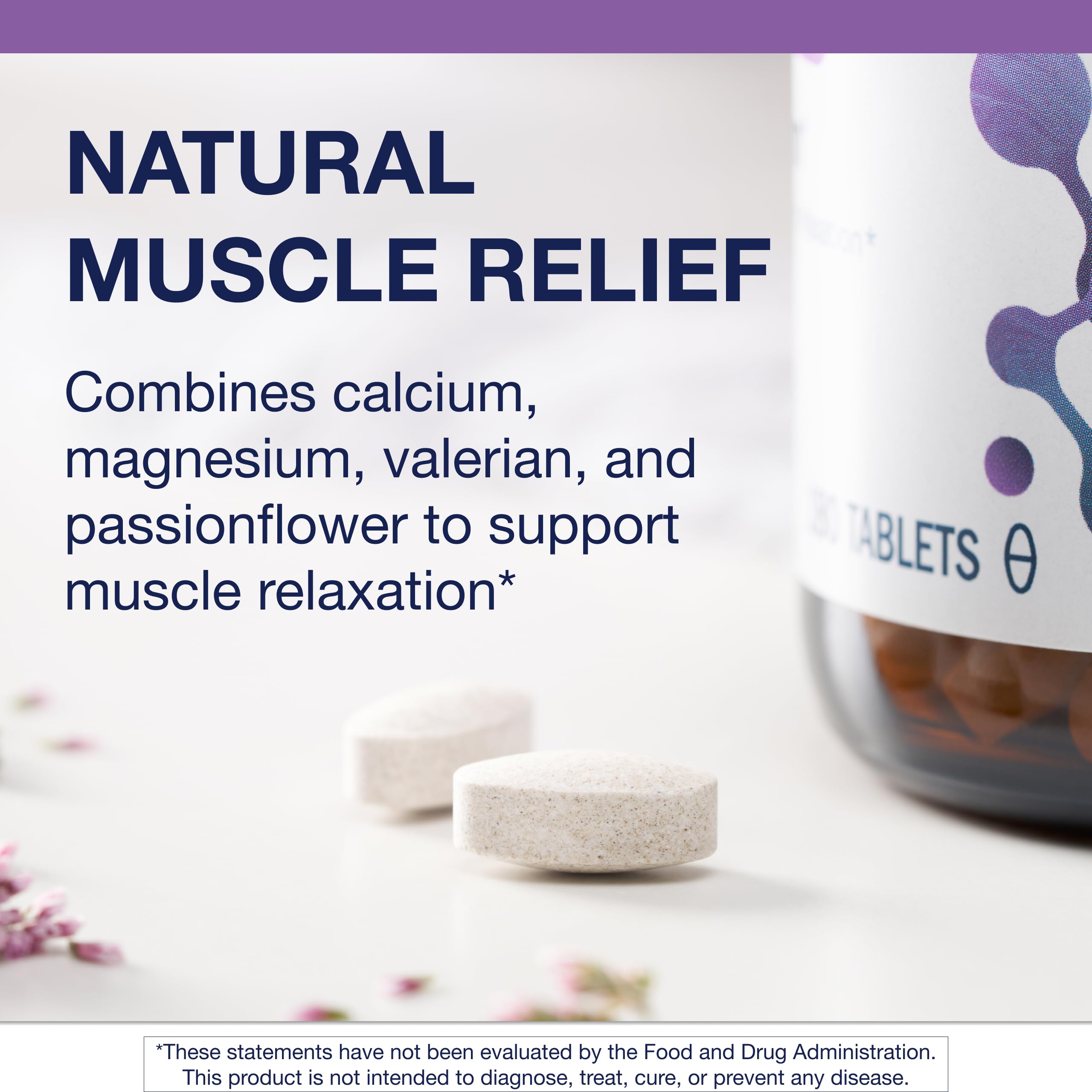 Metagenics MyoCalm passionflower image signals calming herbal support
