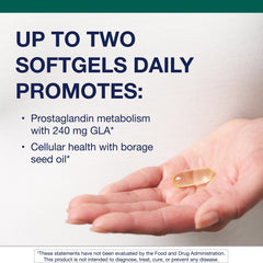 Metagenics OmegaGenics label close-up highlighting gluten-free, non-GMO formula