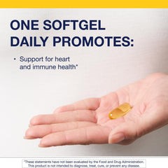 Metagenics OmegaGenics Mega 10 softgels close-up for easy daily use