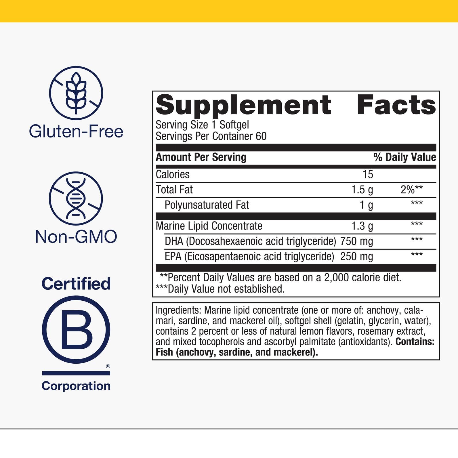 Metagenics OmegaGenics sustainably sourced fish oil with eco-friendly production