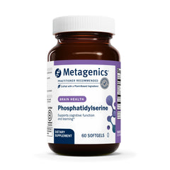Metagenics Phosphatidylserine softgels bottle front for focus support