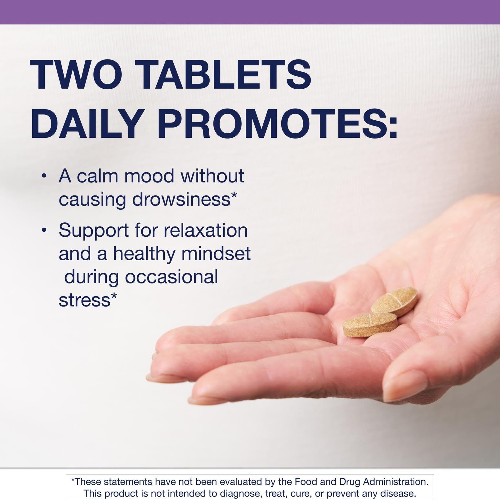 Metagenics Serenagen tablets close-up shows compact herbal capsules.
