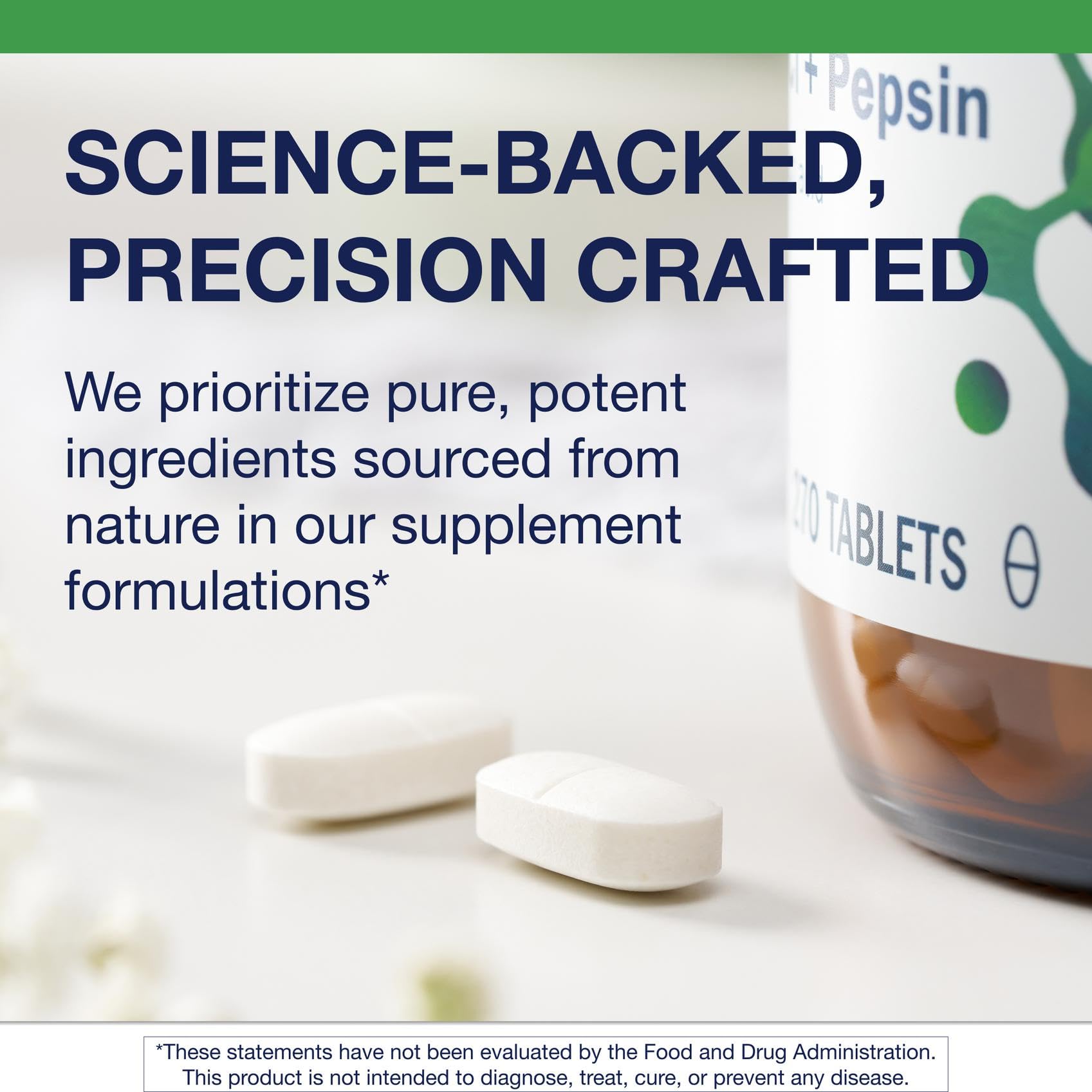 Metagenics SpectraZyme Betaine HCl label detail highlighting potency