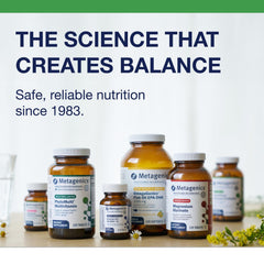 Metagenics SpectraZyme gluten-free non-GMO icons reassure product integrity