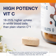 Metagenics Ultra Potent-C 1000 bottle on counter for daily immune support