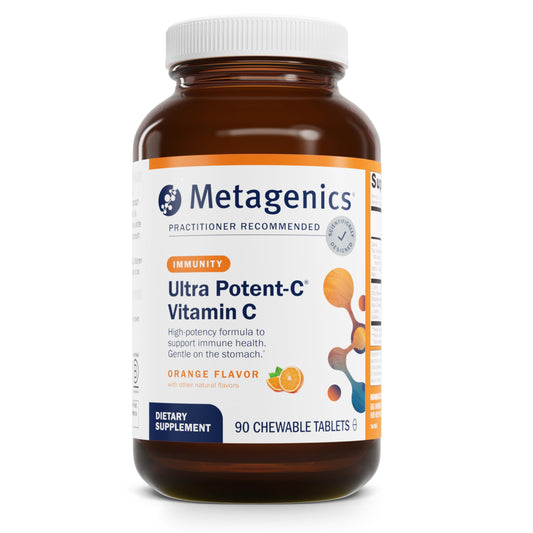 Metagenics Ultra Potent-C chewable orange-flavored tablet for daily immune support