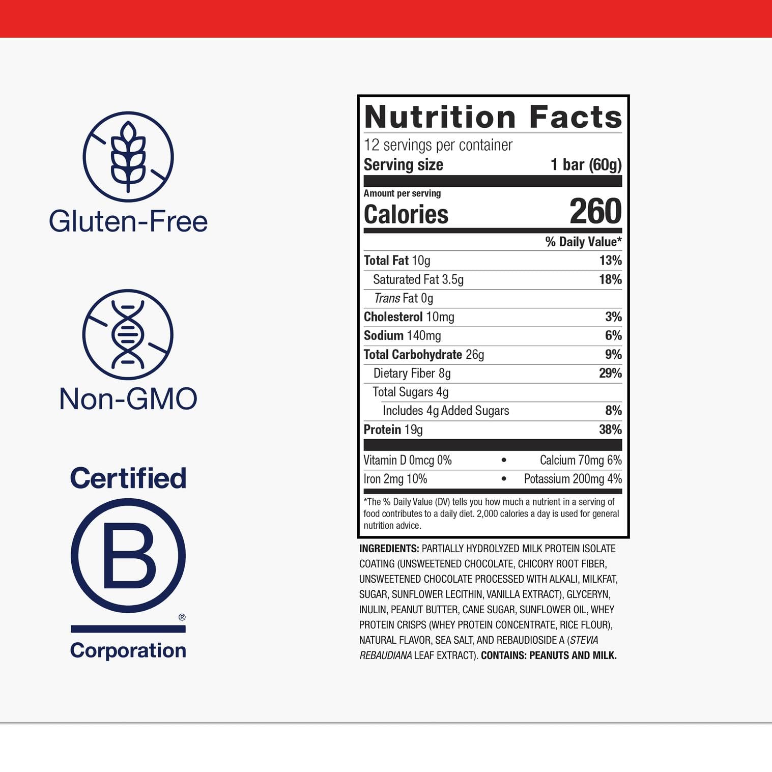 Metagenics Ultra Protein Bar Peanut Butter close-up reveals texture for a satisfying bite