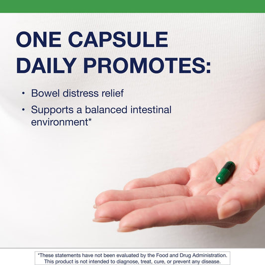 Metagenics UltraFlora Acute Care label close-up shows targeted gut support.