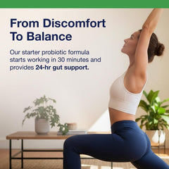 Metagenics UltraFlora Balance daily-dose capsule image reinforces easy, consistent routine.