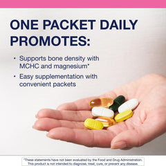 Metagenics Women's Prime bottle close-up highlighting easy daily packets