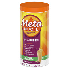 Metamucil daily-fiber-routine glass shows easy, flexible usage for busy days.
