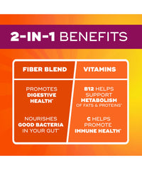 Metamucil gummies serving shot 5g plant based fiber per three gummies