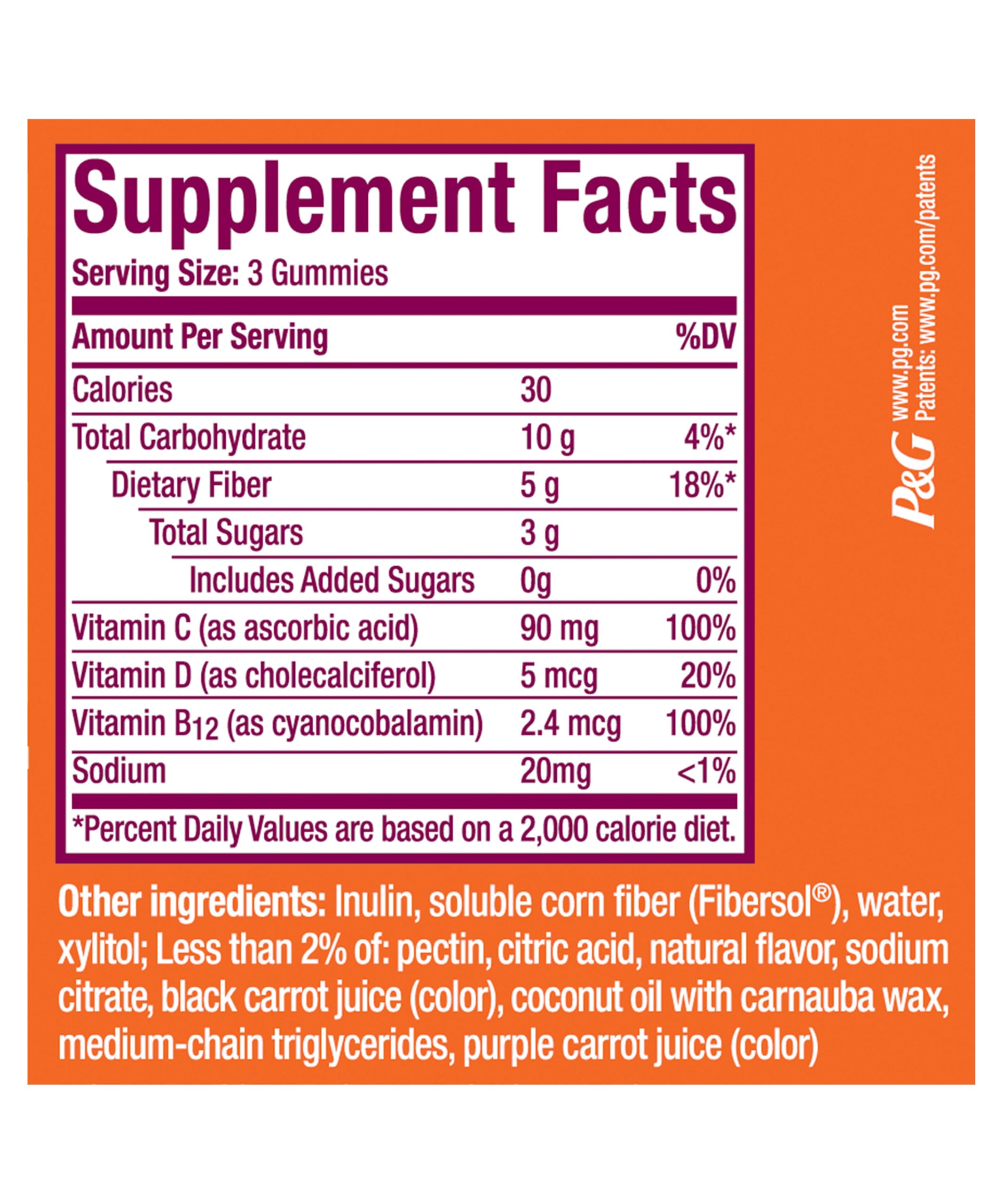 Metamucil citrus berry flavor close up tasty daily fiber source