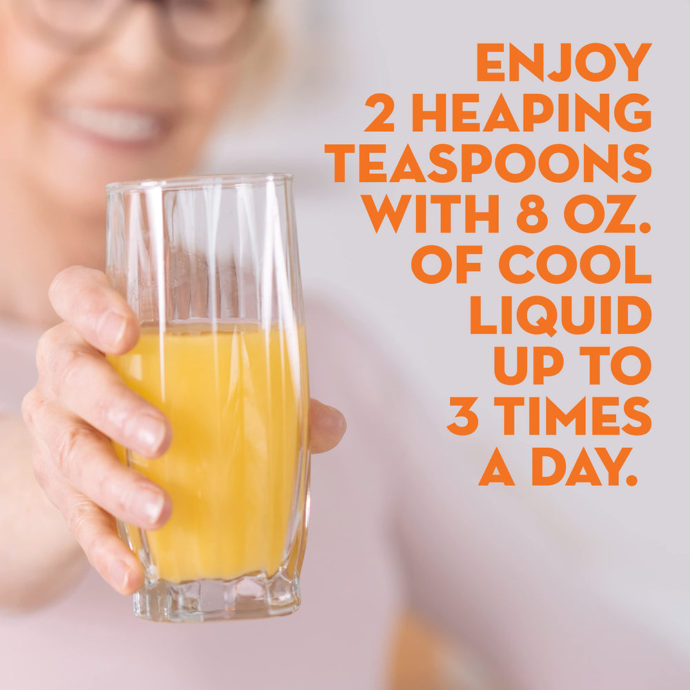 Metamucil fiber supports regularity and digestive health visuals.