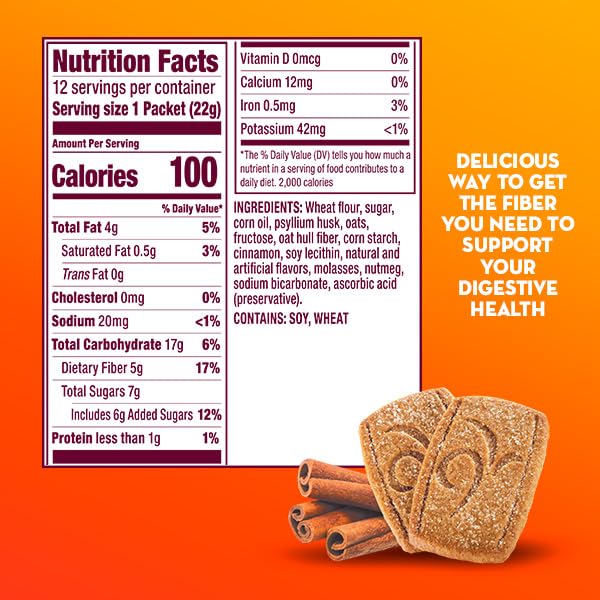 Metamucil Fiber Thins Cinnamon Spice hero image inspiring daily fiber routine.