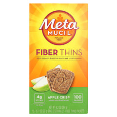 Metamucil Fiber Wafers Apple Crisp pack-2 image, convenient on-the-go fiber snack.